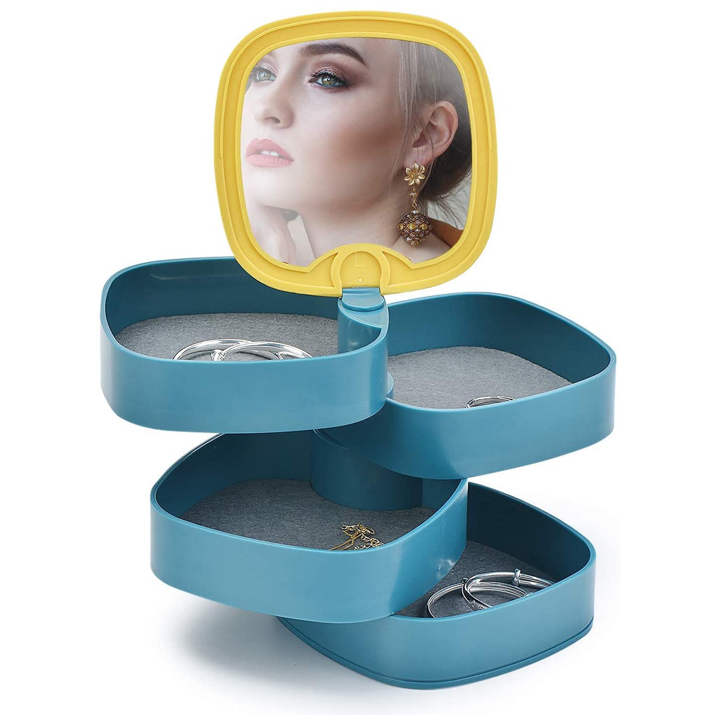 4 Layers Jewellery Box -Multicolor - Bluetick Nexus Pvt Ltd