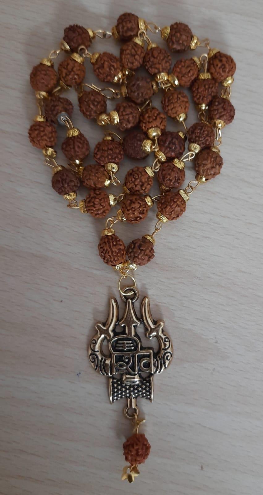 Latest Rudraksha Gold Plated Chain - Bluetick Nexus Pvt Ltd