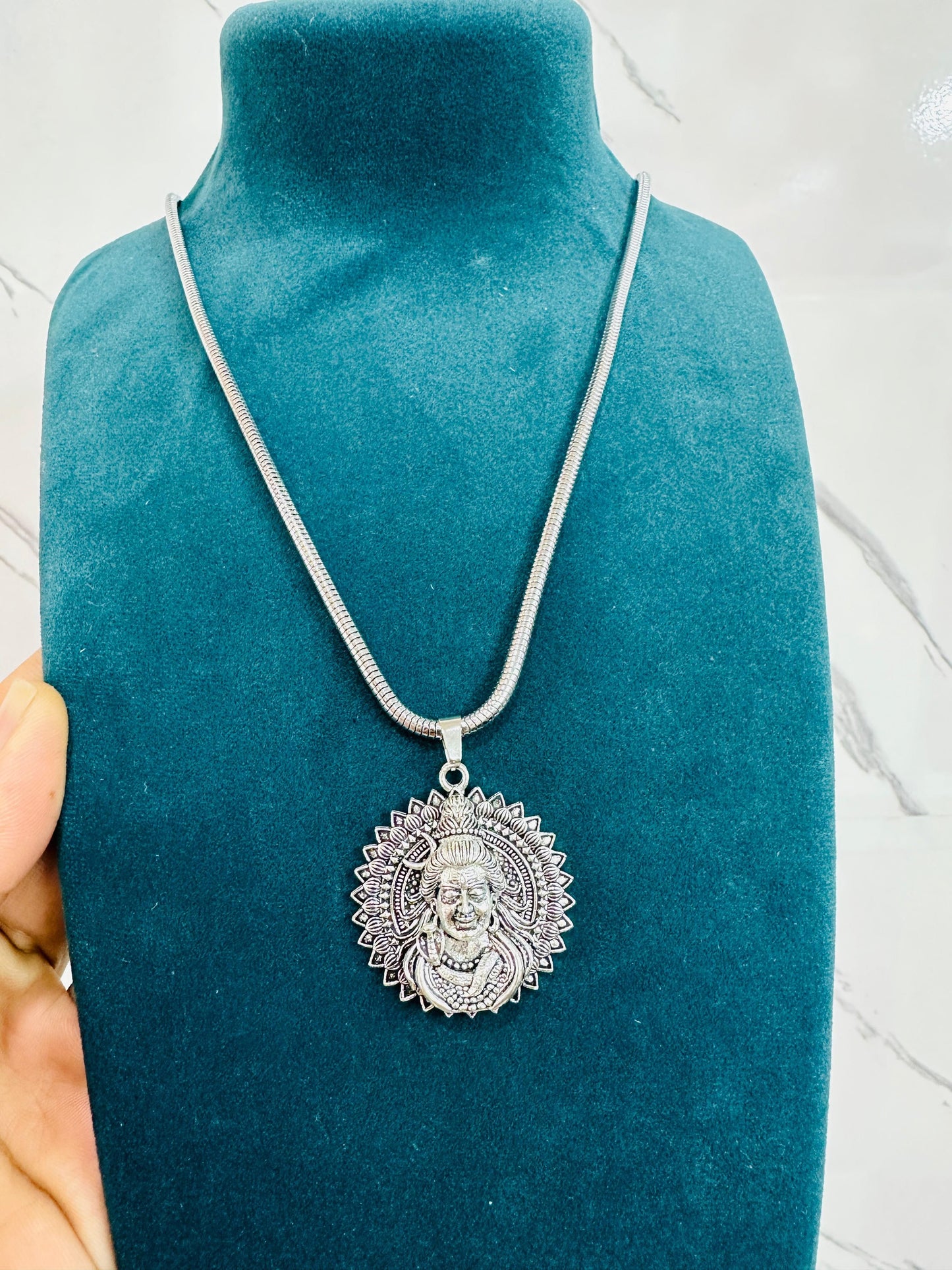 Lord Shiva Pendant with Snake Chain - Bluetick Nexus Pvt Ltd