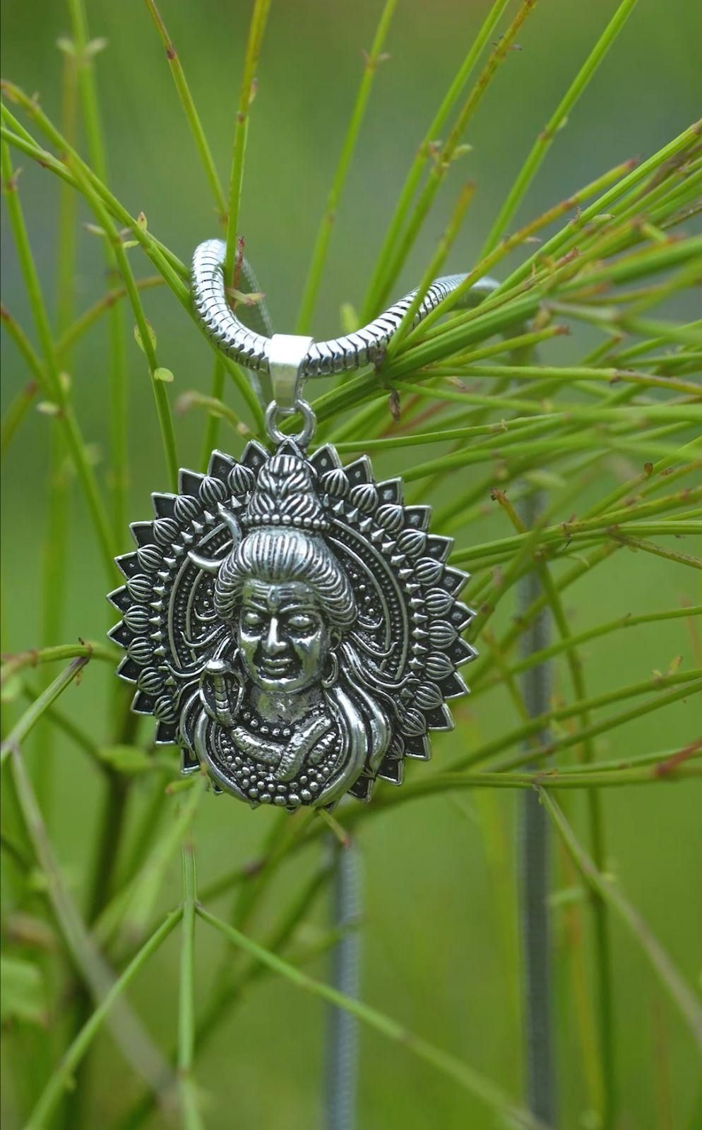 Lord Shiva Pendant with Snake Chain - Bluetick Nexus Pvt Ltd