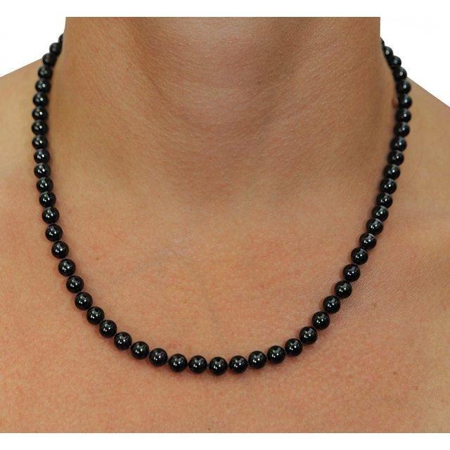 Mady Womens Black Crystal Necklace and Bracelet set - Bluetick Nexus Pvt Ltd