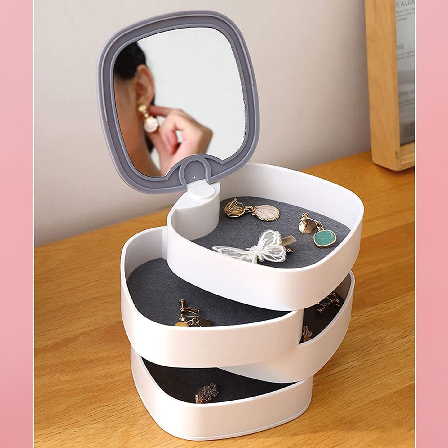 4 Layers Jewellery Box -Multicolor - Bluetick Nexus Pvt Ltd