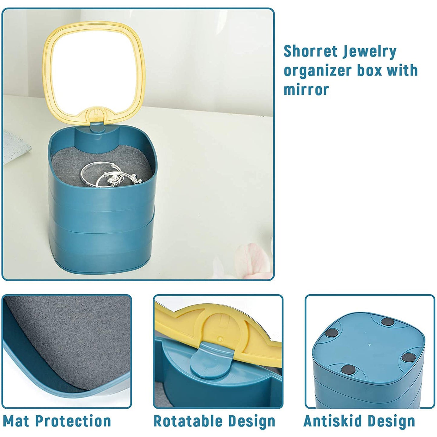 4 Layers Jewellery Box -Multicolor - Bluetick Nexus Pvt Ltd