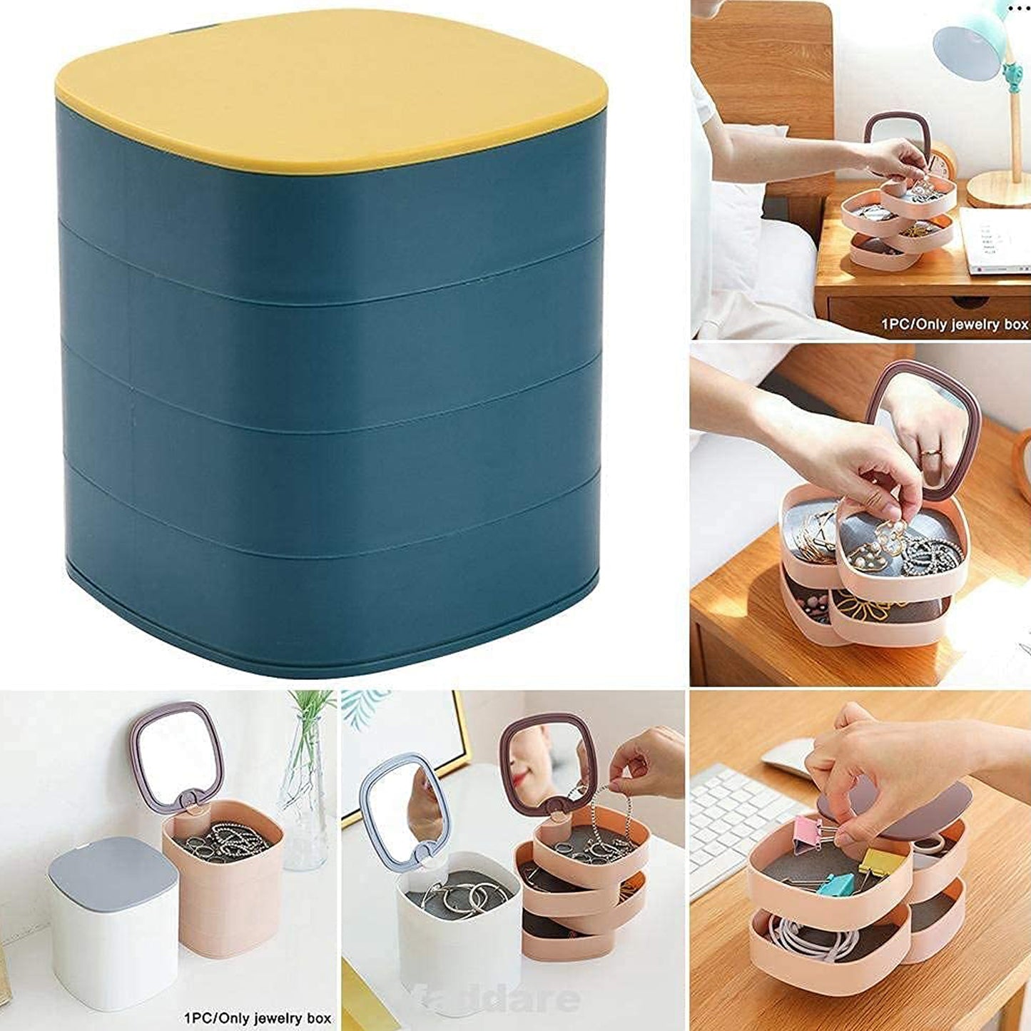 4 Layers Jewellery Box -Multicolor - Bluetick Nexus Pvt Ltd